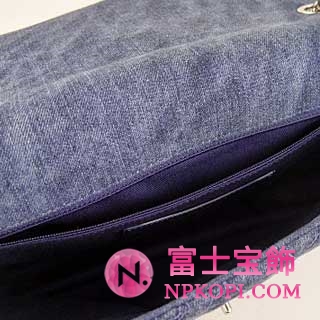 シャネルスーパーコピー　2012年春夏新作 カメリア柄デニムチェーンバッグ(M) デニムブルー　　A66901AAZE　　